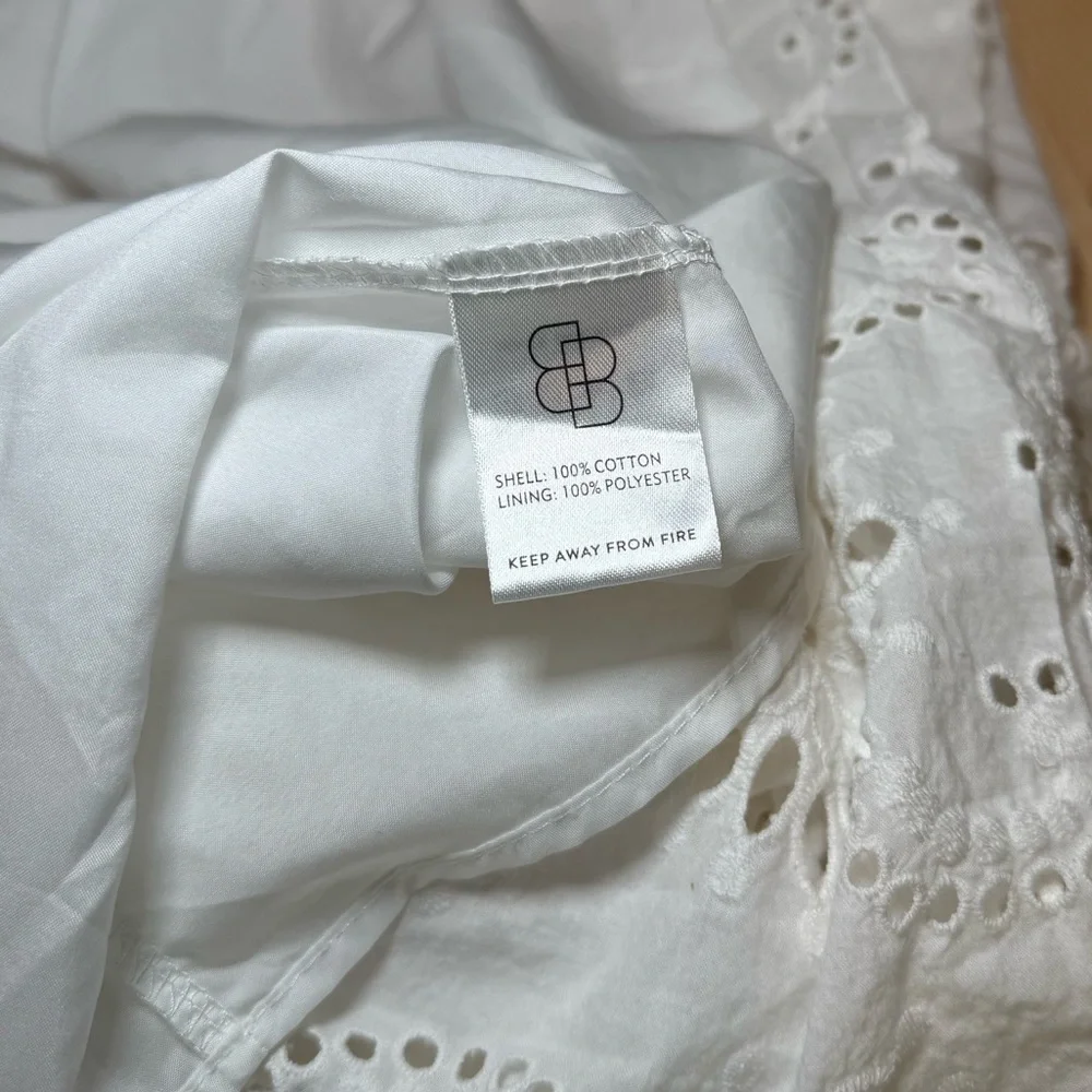 Baltic Born White Ella Eyelet Smocked Midi Dress - Picture 9 of 12